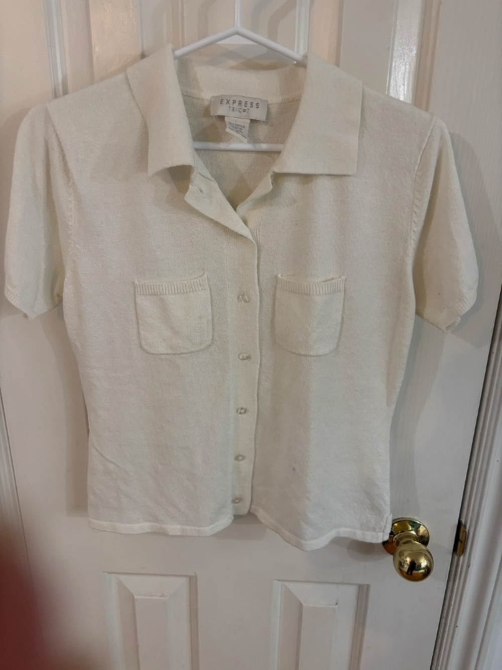 Vintage button up polo style 90s shirt * accepting offers